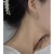 Handmade Four Hetian Ear Clips without Pierced Female Ear Clip Earrings New Fashion Silver Needle Fresh Earrings Ear Stud Earring