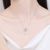 Xdy925 Sterling Silver Clavicle Chain Women's Cross Source 8mm Flawless Freshwater Pearl Moissanite Necklace