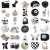61 Pieces Black and White Simple Style Graffiti Stickers Decorative Luggage Pen Guitar Notebook Waterproof Hot Wholesale