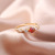 Ring Collection Special-Interest Design Multi-Color Zircon Wedding Ring Simple Elegant Exquisite Shiny Ring Accessories Female New Product