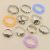 Europe and America Cross Border Retro Gossip Snake Flower Star Moon Leaves Silicone Geometric Knuckle Ring Suit 11 Piece Set