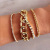 INS Europe and America Cross Border Multi-Layer Twin Bracelet Set Y2g Colorful Diamond Chain Punk Bracelet 4-Piece Set