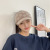 Girls Air Top Woolen Cap Fashion All-Match Trendy Korean Style Knitted Hat Imitation Rabbit Fur Warm Hat One Piece Dropshipping
