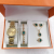 Cross-Border Fashion Steel Watch Women + Necklace + Bracelet + Ring + Earrings Gift Box Jewelry Gift Watch