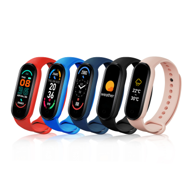 M6 Smart Bracelet Sport Step Counting Heart Rate Call Reminder Electronic Sports Bracelet Sleep (Magnetic Suction)