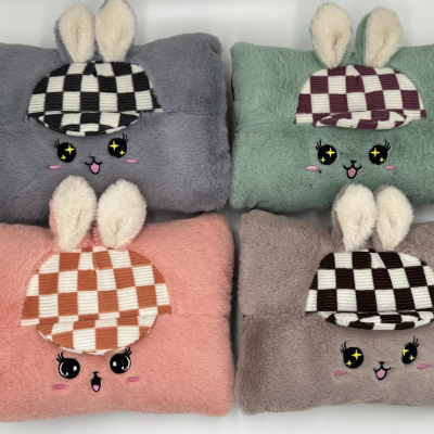 Factory Direct Sales Foreign Trade Source Charging Hot Water Bag Hat Rabbit Pillow Hand Warmer