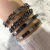 European and American Open-Ended Bracelet Bracelet Set Women's Popular New Chain Love Letter Glossy Women's Fashion Bracelet