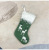 Amazon Small Christmas Stockings Ornaments Candy Gift Bag Decorations Imitation Printing Deer Christmas Stockings Christmas Decoration