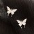 2021 New Accessories Rhinestone Butterfly Studs South Korea Light Luxury Temperament Niche Ear Clip Fairy Earrings B572