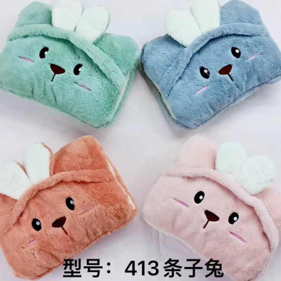 Factory Direct Sales New Korean Style Cute Rabbit Bag Foreign Trade round Head Charging Hot Water Bag