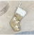 Amazon Small Christmas Stockings Ornaments Candy Gift Bag Decorations Imitation Printing Deer Christmas Stockings Christmas Decoration