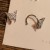2021 New Accessories Rhinestone Butterfly Studs South Korea Light Luxury Temperament Niche Ear Clip Fairy Earrings B572