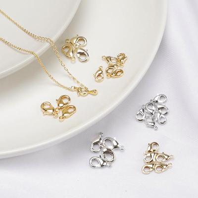 Korean 18K Color Retention Lobster Buckle 901 Copper Plated Real Gold Lobster Buckle Head DIY Necklace Bracelet Connection Spring Fastener