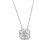 C211 Simple Heart-to-Heart Clover Necklace for Women Fashion Short Necklace Love Folding One Style for Dual-Wear Pendant Necklace