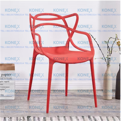  Luxury Chair Backrest Cosmetic Chair Plastic Chair Nordic Hollow Dining Chair Modern Easy Chair Household Dining Chair