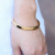 Factory Direct Sales DW Bracelet 3-Color Fashion Simple Titanium Steel 18K Gold Plating C- Shaped Open Watch Accessories Bracelet for Men
