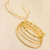 Europe and America Cross Border Hot Sale Women's Geometric Spring Twist Gold Glossy Bracelet 4-Piece Set