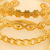 Europe and America Cross Border New Flower Chain Leaf Eye Bracelet 4-Piece Ins Style Open Gold Bracelet Set