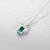 PAG & Mag European and American Style Necklace S925 Silver Pendant Women's Cross Car Chain Emerald Fashion Temperament
