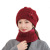 Factory Direct Sales Winter Warm Knitted Hat Scarf Hat Three-Piece Thickened Woolen Cap Girls' Winter Hat