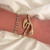 Punk Europe and America Cross Border New Double-Headed Snake Rhinestone Bracelet Two-Piece Set Irregular Personality Bracelet Set