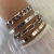 European and American Open-Ended Bracelet Bracelet Set Women's Popular New Chain Love Letter Glossy Women's Fashion Bracelet