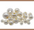 Bag Bracelet Imitation Pearl Plastic Large Hole Beads Beige/Highlight Oil Injection Plastic Beads Clothing Accessories