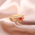 Ring Collection Special-Interest Design Multi-Color Zircon Wedding Ring Simple Elegant Exquisite Shiny Ring Accessories Female New Product