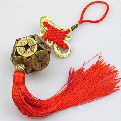 Real Copper Coin Chinese Knot More than Automobile Hanging Ornament Copper Coin Car Hanging Car Supplies
