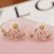 Korean Style Daisy Back-Mounted Ear Studs Ear Pins Hot Selling Exaggerated Earrings Anti Allergy Jewelry Earrings B007