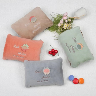 Factory Direct Sales New Small Sun Pillow Foreign Trade round Head Charging Hot Water Bag Hand Warmer