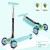 Folding Children's Scooter Pu Flashing Wheel Baby Scooter Maternal and Child Gift Scooter Source Factory Direct Sales