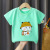 Children's Combed Cotton T-shirt Summer Cartoon Girl Top Boys' Clothes Children and Teens Short Sleeve T-shirt Single Piece