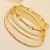 Europe and America Cross Border Hot Sale Women's Geometric Spring Twist Gold Glossy Bracelet 4-Piece Set