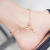 E018 Korean Jewelry Elegant Butterfly Single Diamond Tassel Anklet Accessories Summer Fashion Exquisite Diamond Ankle Ring