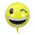 22-Inch Smiley Face Cartoon Aluminum Film 4D Birthday Party Deployment and Decoration Push Birthday Balloon