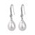 2021 S925 Silver Pearl Earrings Korean Long Red Bridal Earrings Ins Style Female Simple and Elegant Earrings