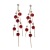 Silver Needle Long Elegant Tassel Earrings Women's High-Grade Rose Earrings S925 Silver Network Red Same Style Ear Studs Earrings