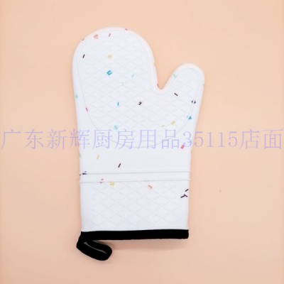 Factory Direct Sales New High Quality Edible Silicon Cotton-Padded Microwave Oven Anti-Scald Non-Slip Gloves