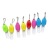 Little Creative Gifts Handbag Pendant Colorful Zipper Light LED Luminous Keychain Light Backpack Light Hot Sale