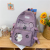 Campus Cute Bear Student Schoolbag Sling/Backpack Fashion New Nylon Women's Bag Korean Style Large Capacity Simple
