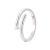 Foreign Trade Cross-Border Unique Titanium Steel Ring Open Stainless Steel Nail Ring Adjustable Fashion Simple Ring Wholesale