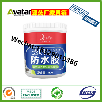 Transparent Waterproof Glue For Roof Toilet Base Kitchen Wall Window Sill Floor Seam Wall Mending Agent Wall Repair