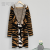 2022 New Winter Half-Edge Velvet Couple Pajamas Leopard Print Men's Home Wear Nightgown about Peitzi Same Style