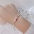 Internet Hot Escaped Princess Bracelet High Sense Light Luxury Minority Design Bow Bell Silver Jewelry for Women