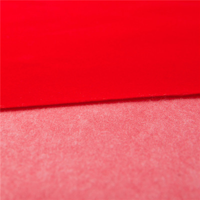Non-Woven Bottom Red Short Wool Flocking Cloth Paper-Cut Couplet Furniture Drawer Lining Adhesive Flocking Cloth