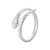 Cross-Border European and American Style Snake Ring Female Opening Adjustable Stainless Steel Titanium Steel Ring Personalized Minority Ring Wholesale