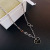 Cool Style High-Grade Love Letter Necklace for Women Ins Hip Hop Snake Bones Chain All-Match Niche Thickened Men and Women Couple