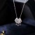 Safety Lock Necklace Women's Sterling Silver Ruyi Bell Moonstone Chalcedony Longevity Lock Pendant Goddess Festival Gift to Give Mom