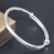 [Factory Wholesale] Sterling Silver Bracelet Pole Bare Pure Silver Adult Bracelet Pure Silver 999 Push-Pull Sterling Silver Bracelet